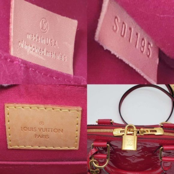 100% Authentic Louis Vuitton Alma BB Vernis Fuchsia Crossbody Bag - Picture 14 of 16